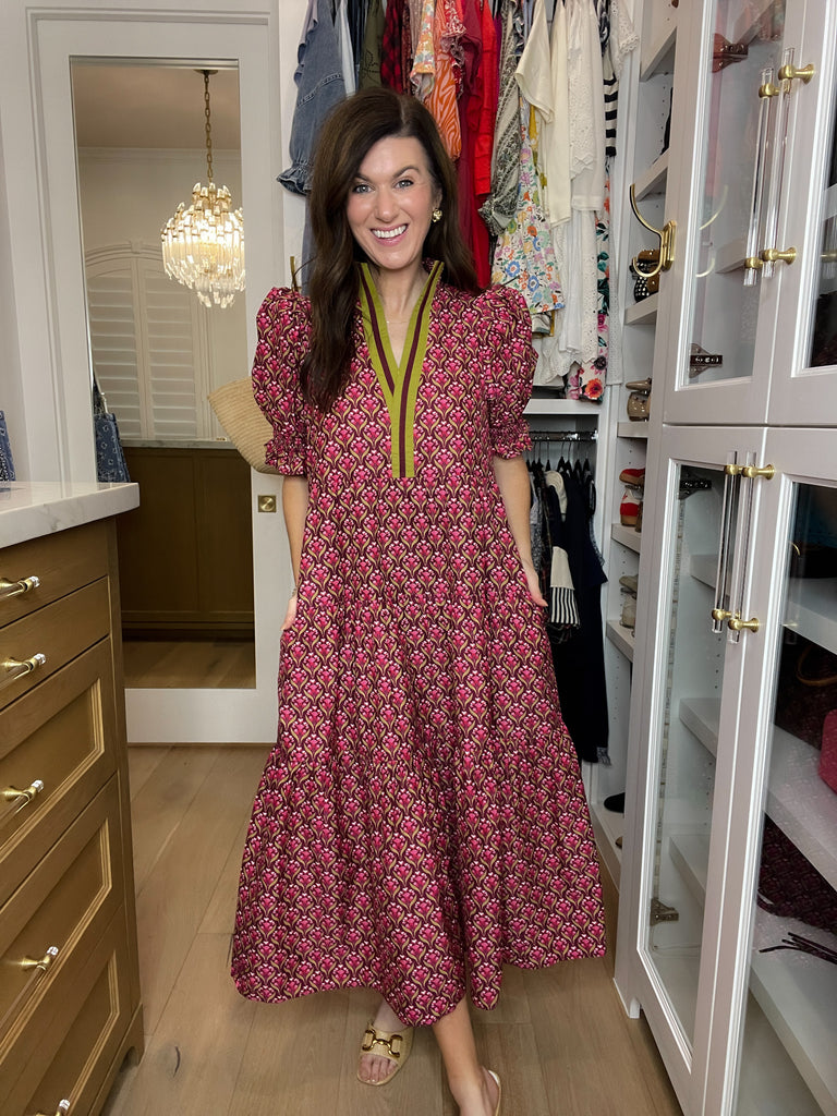 Merlot Moments Midi Dress