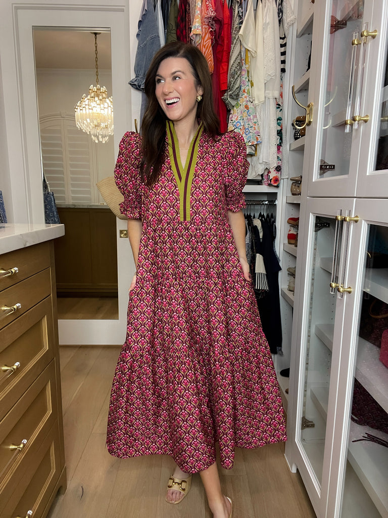 Merlot Moments Midi Dress