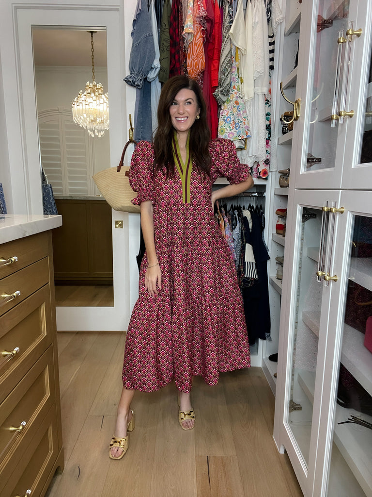 Merlot Moments Midi Dress