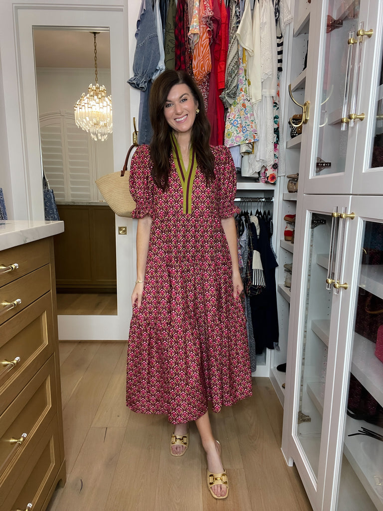 Merlot Moments Midi Dress