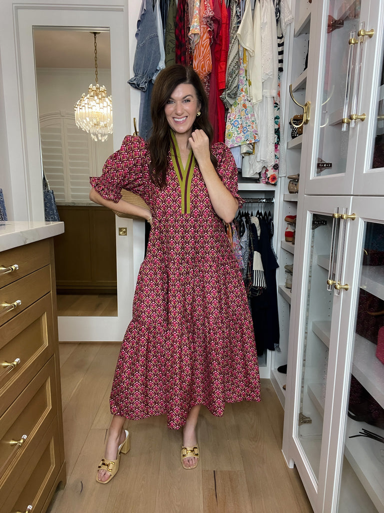 Merlot Moments Midi Dress