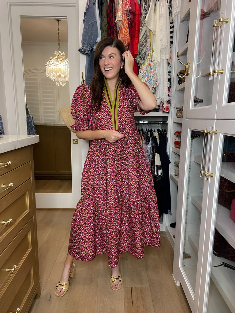 Merlot Moments Midi Dress