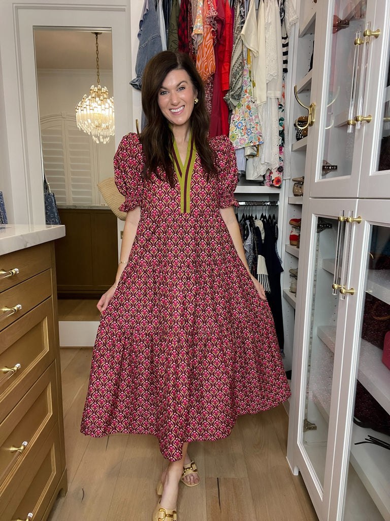 Merlot Moments Midi Dress