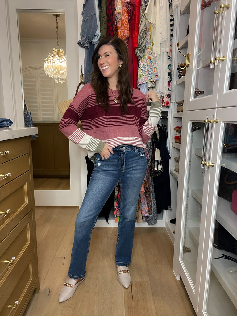 Risen Everett Mid Rise Tummy Control Jeans