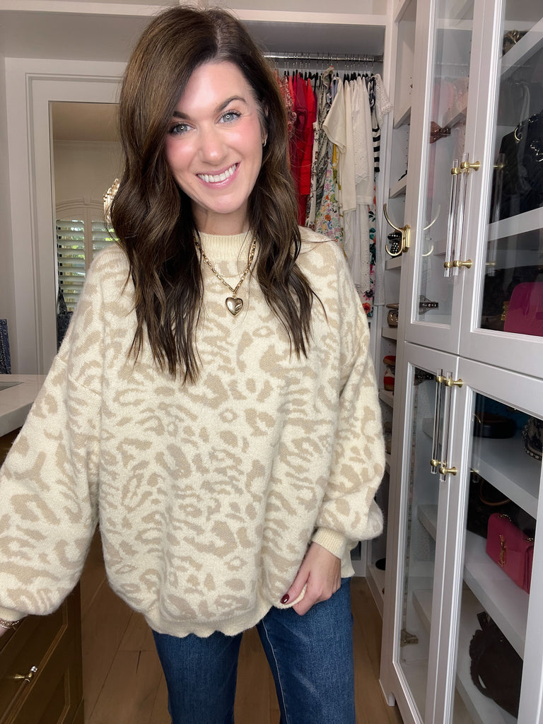 Wild Whispers Leopard Sweater