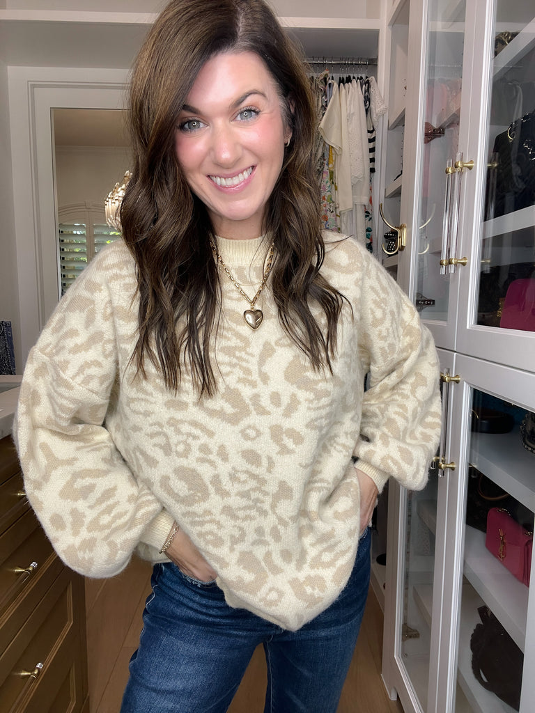 Wild Whispers Leopard Sweater