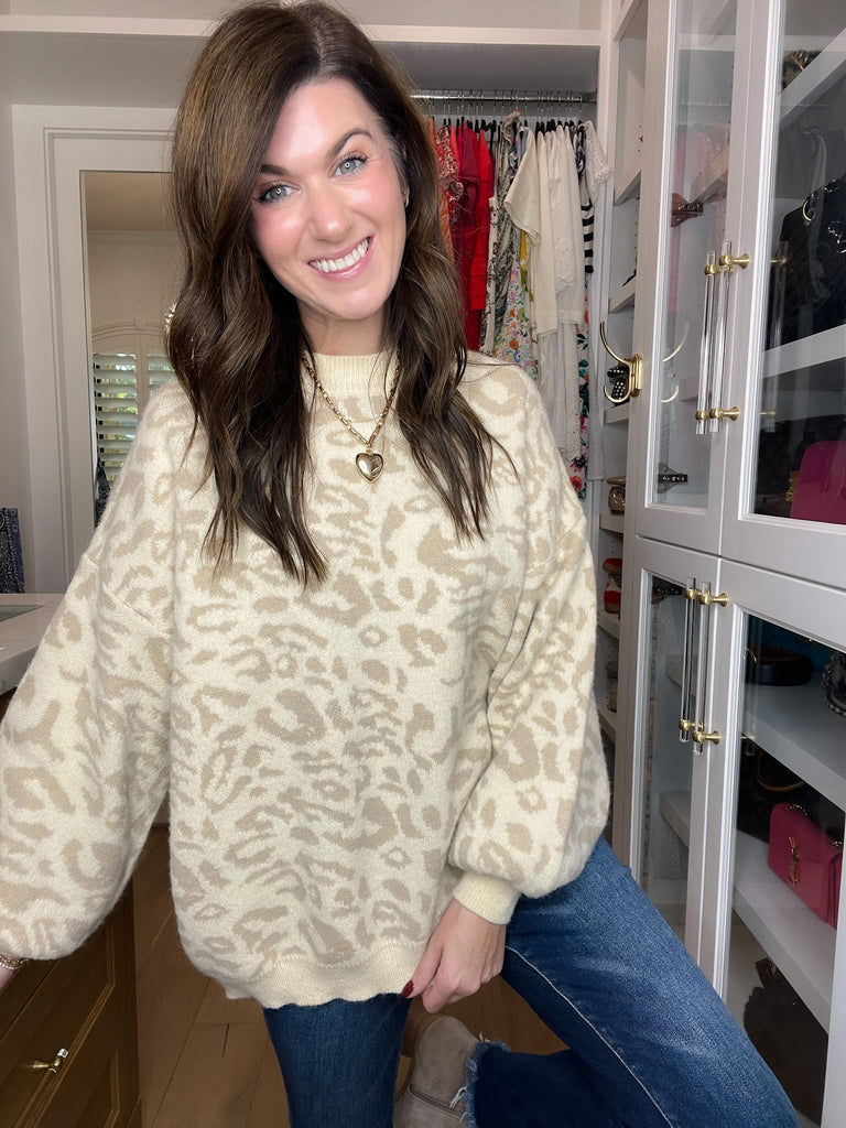 Wild Whispers Leopard Sweater