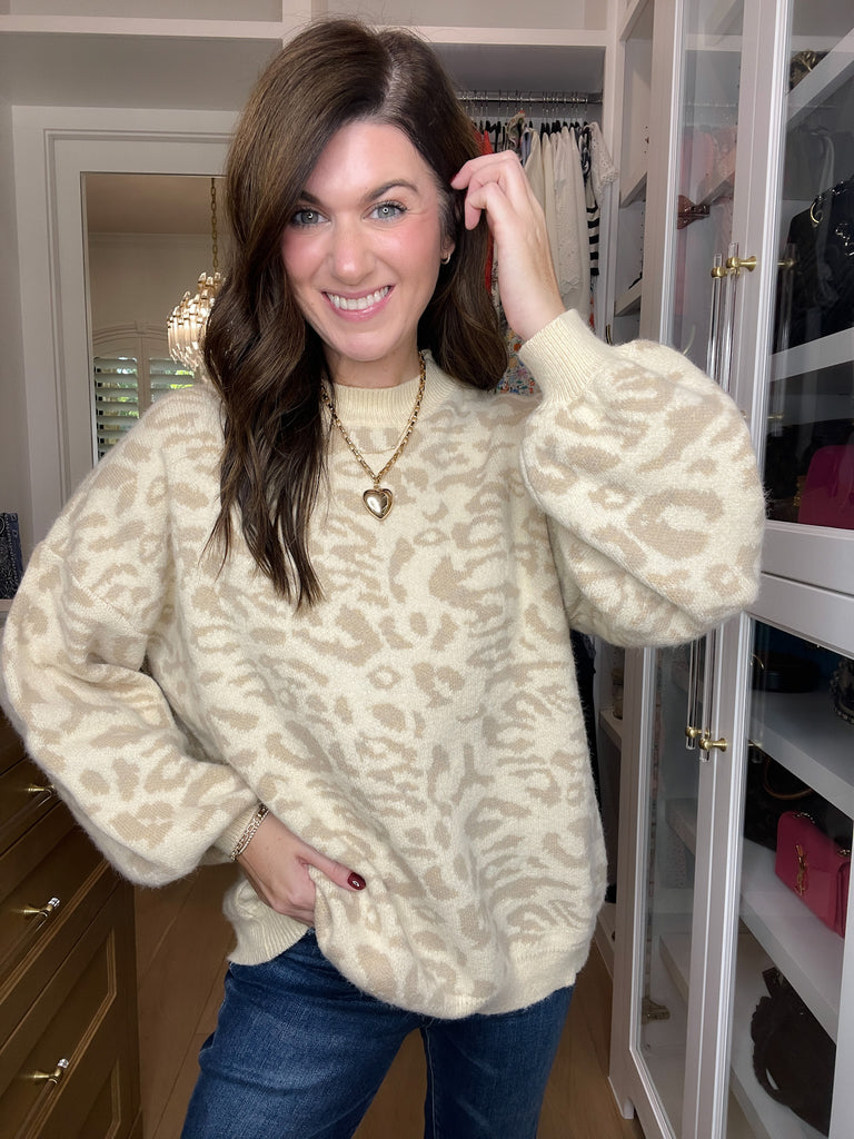 Wild Whispers Leopard Sweater