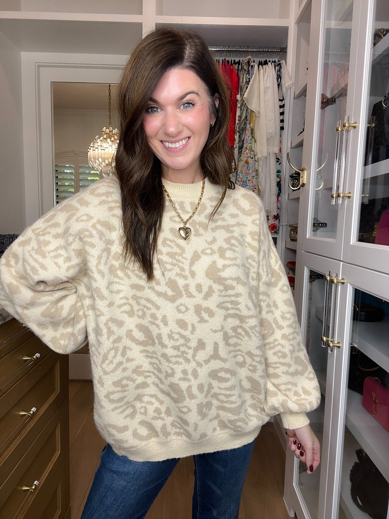Wild Whispers Leopard Sweater