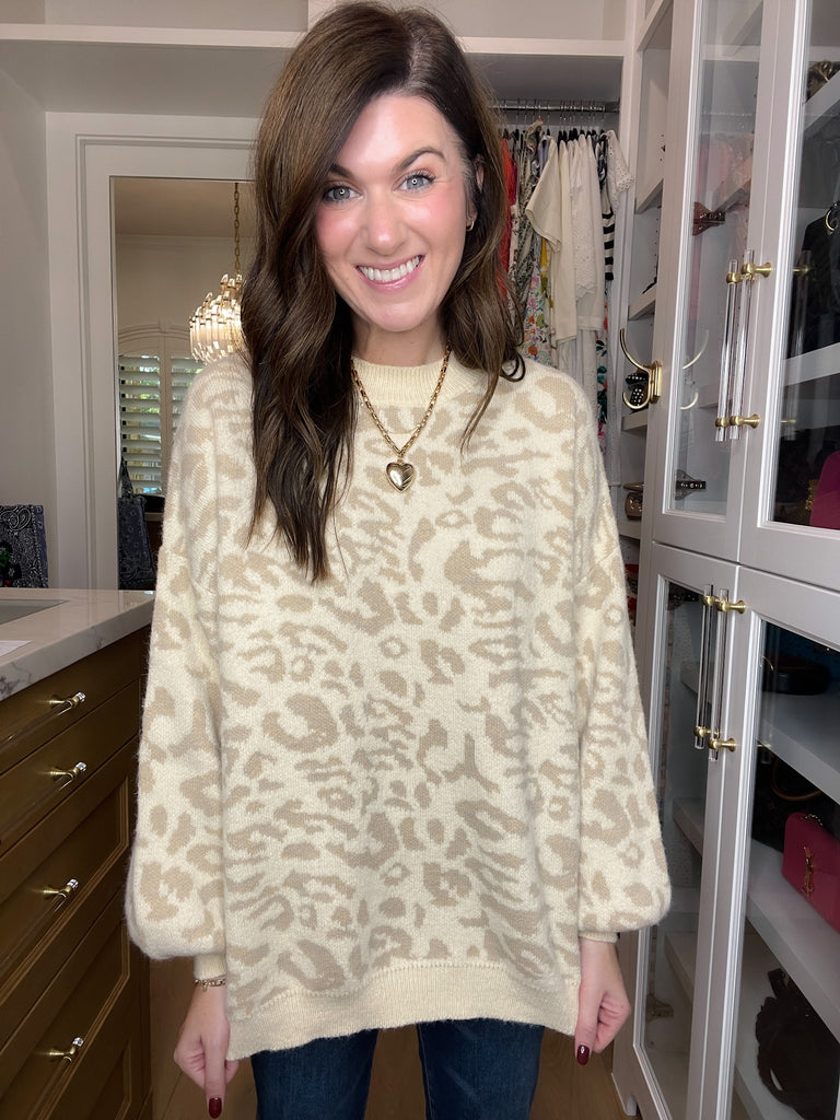Wild Whispers Leopard Sweater