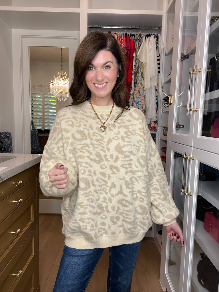 Wild Whispers Leopard Sweater