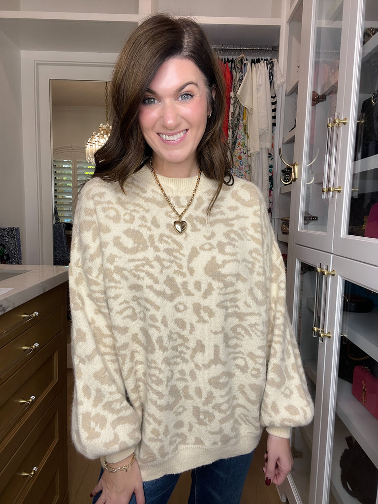 Wild Whispers Leopard Sweater