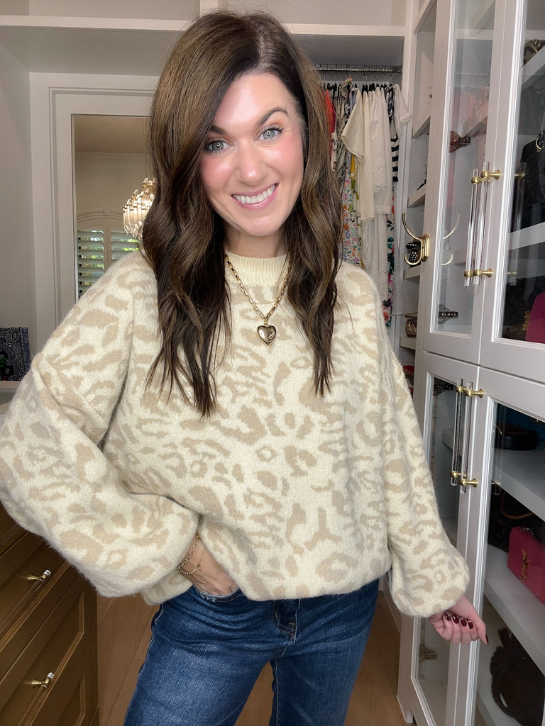 Wild Whispers Leopard Sweater