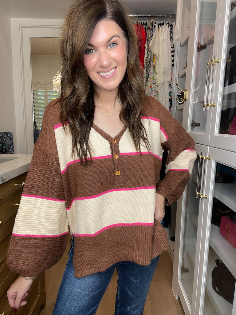 Take Some Time Sweater in Brown