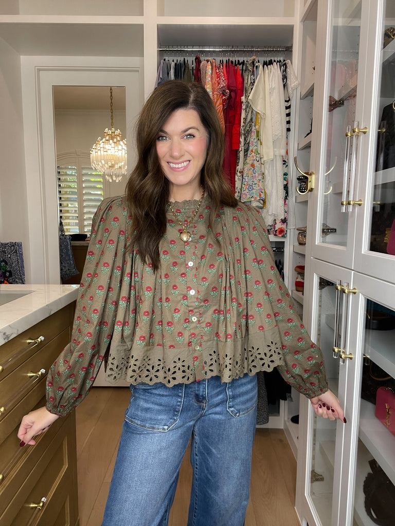 Sweet Briar Button Down Top