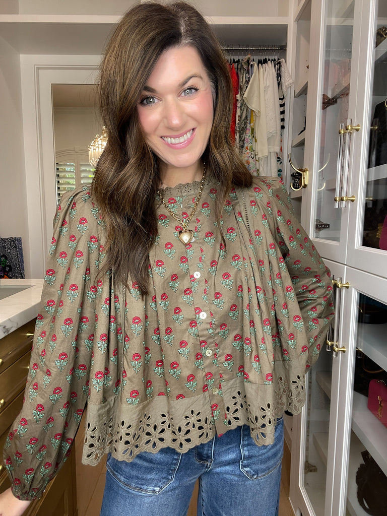 Sweet Briar Button Down Top