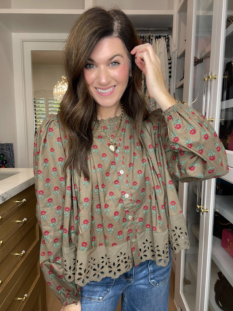 Sweet Briar Button Down Top