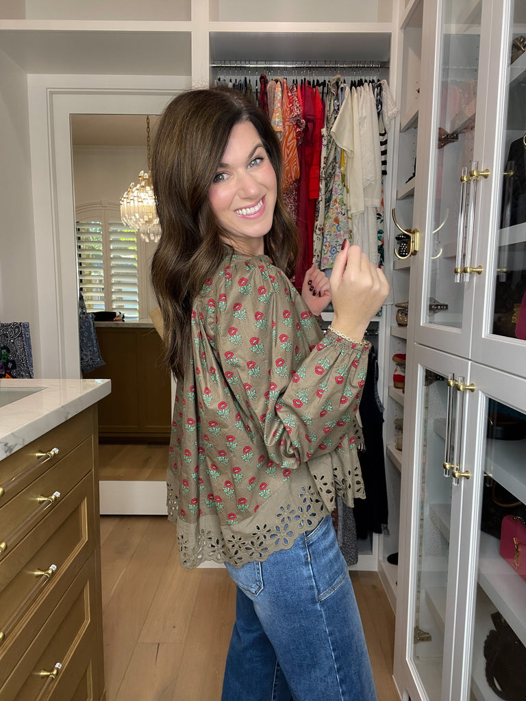 Sweet Briar Button Down Top