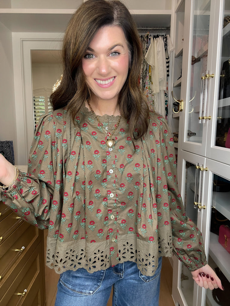 Sweet Briar Button Down Top