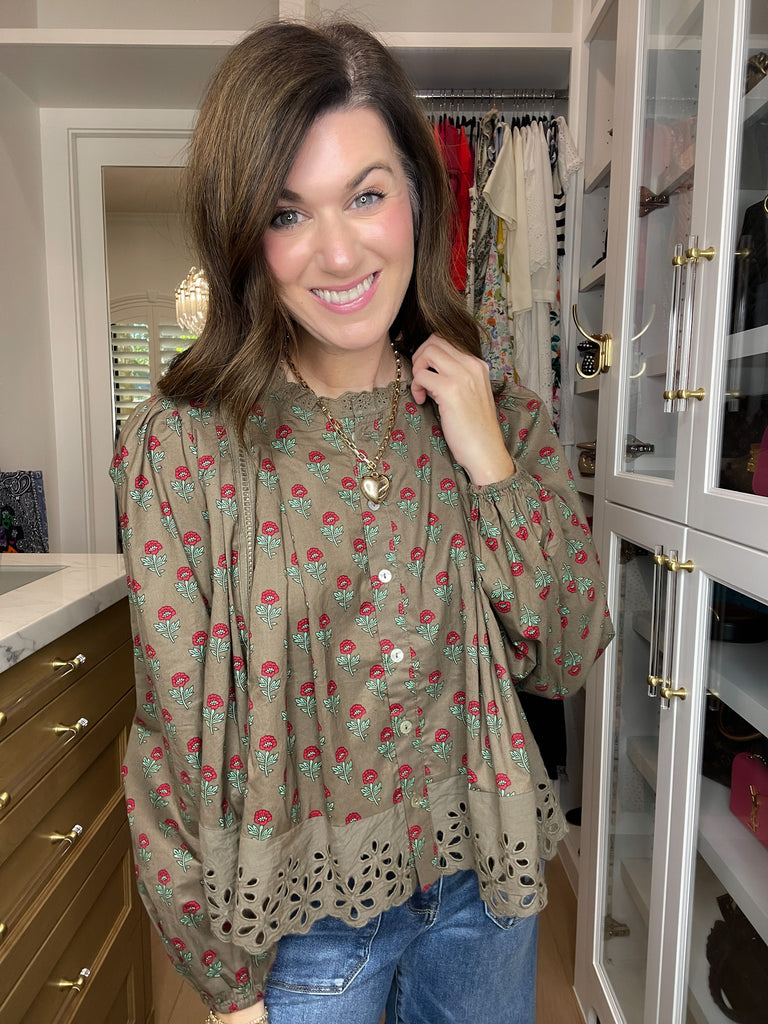 Sweet Briar Button Down Top