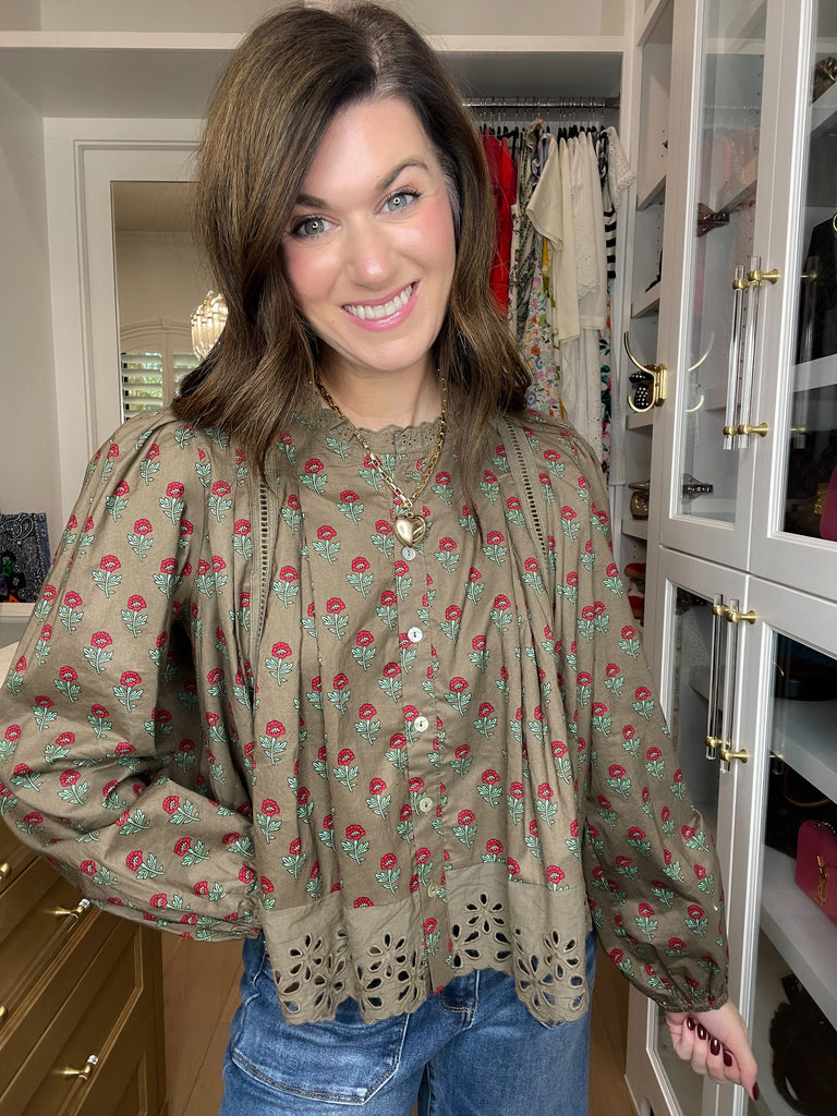 Sweet Briar Button Down Top