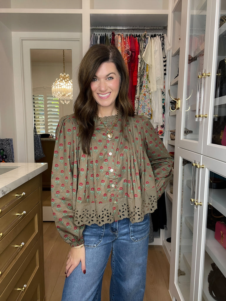 Sweet Briar Button Down Top