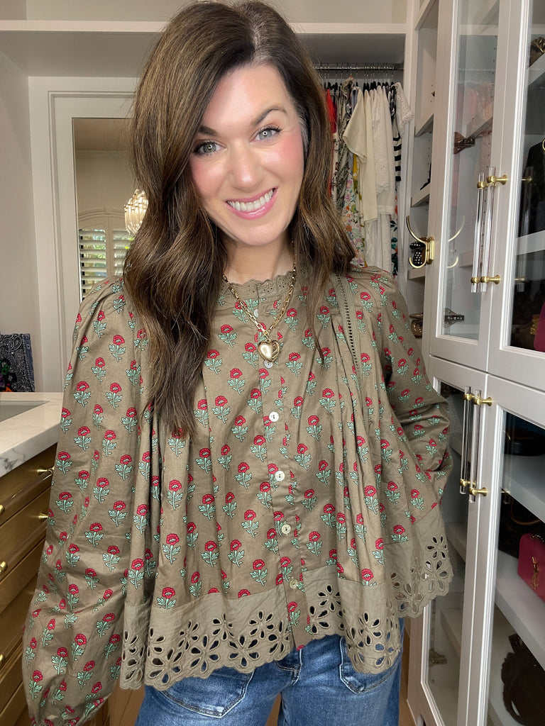 Sweet Briar Button Down Top