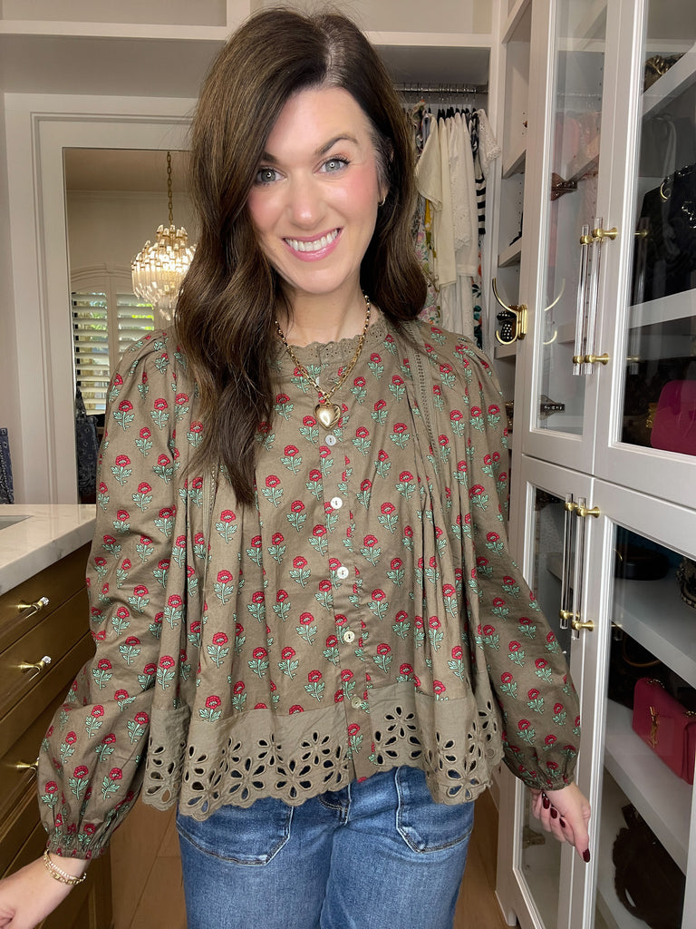 Sweet Briar Button Down Top
