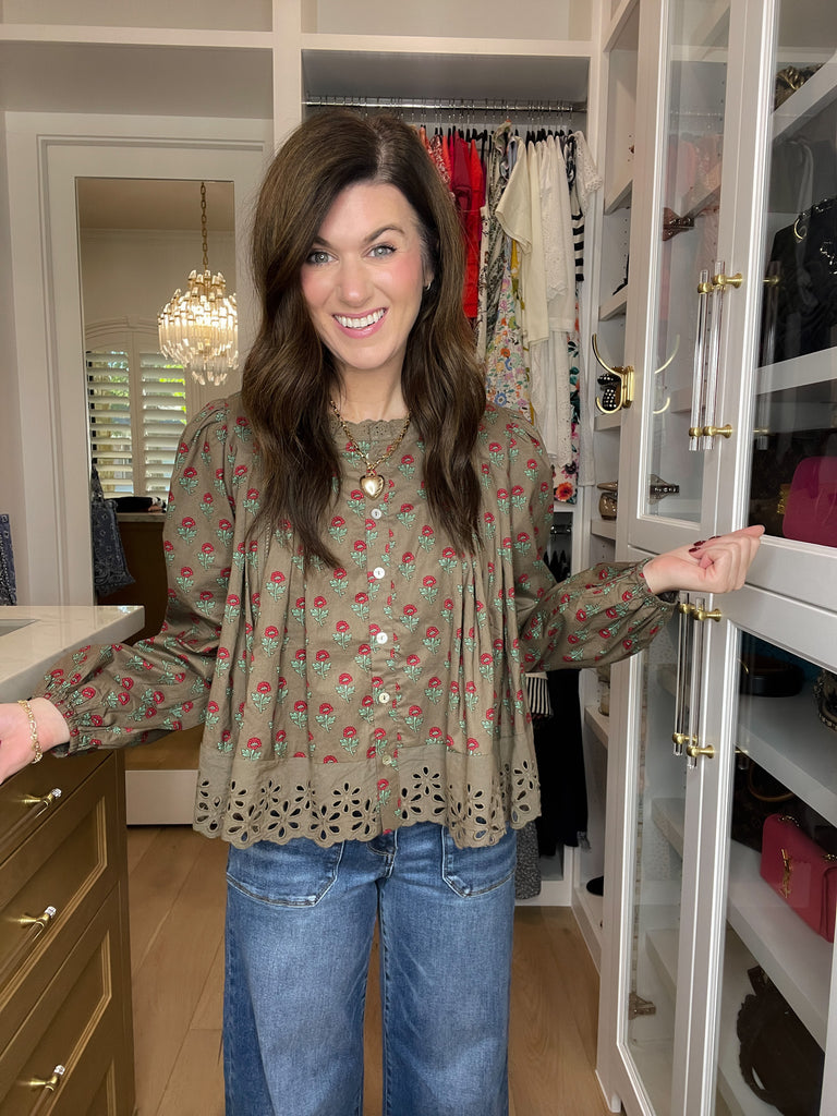 Sweet Briar Button Down Top