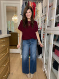 Risen Delaney Mid Rise Wide Leg Jeans