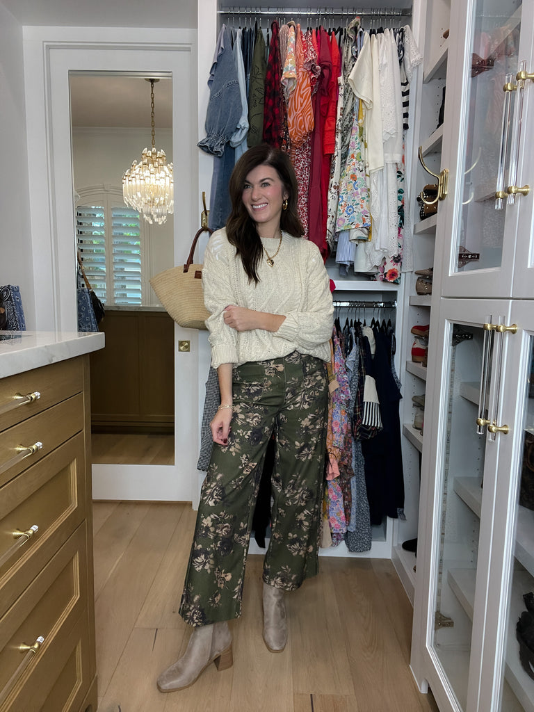 Wildflower Way Jeans in Olive