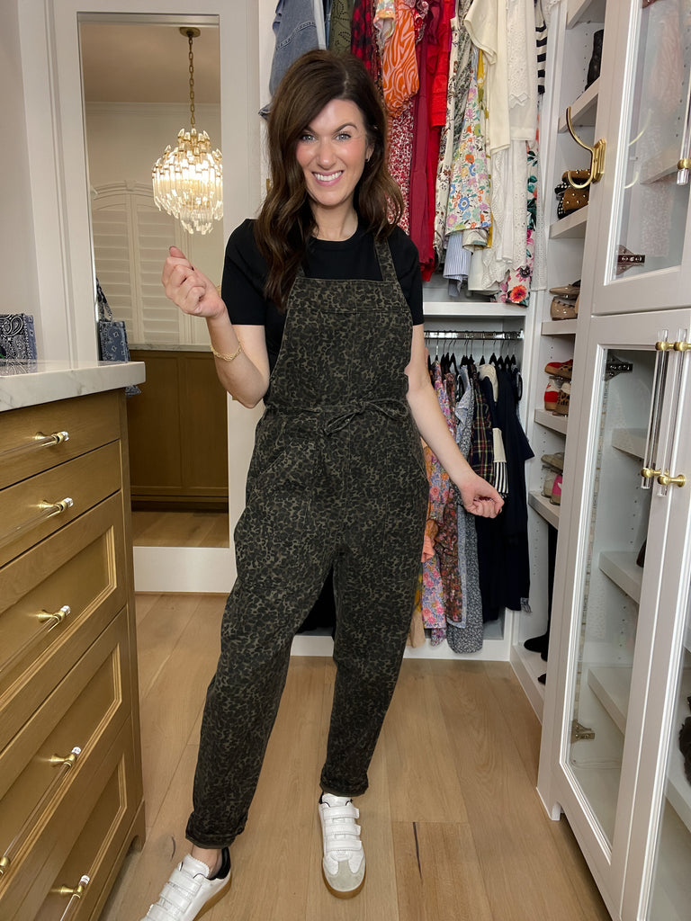 Everyday Adventure Leopard Barrel Overalls