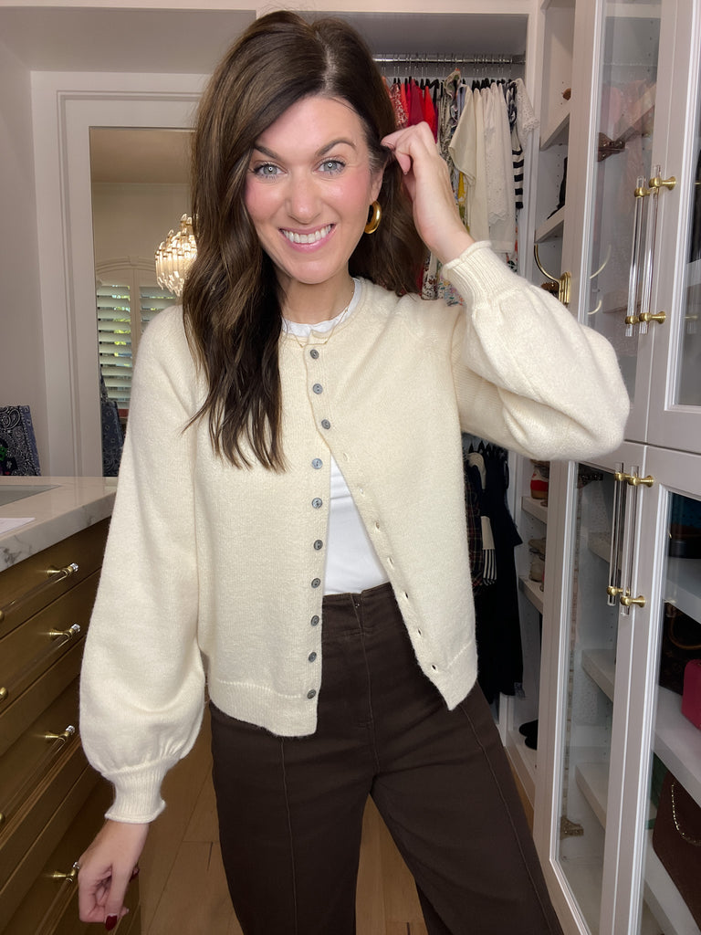 Simple Grace Cardigan in Cream