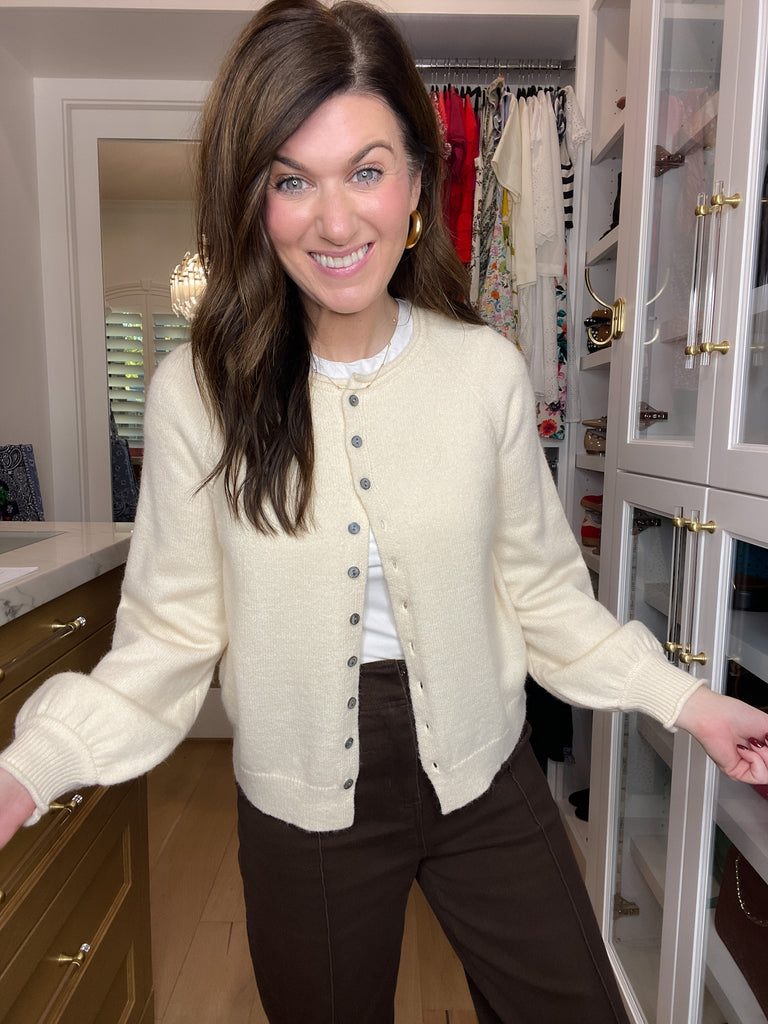 Simple Grace Cardigan in Cream