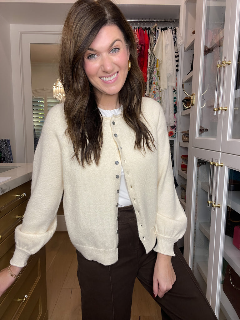 Simple Grace Cardigan in Cream