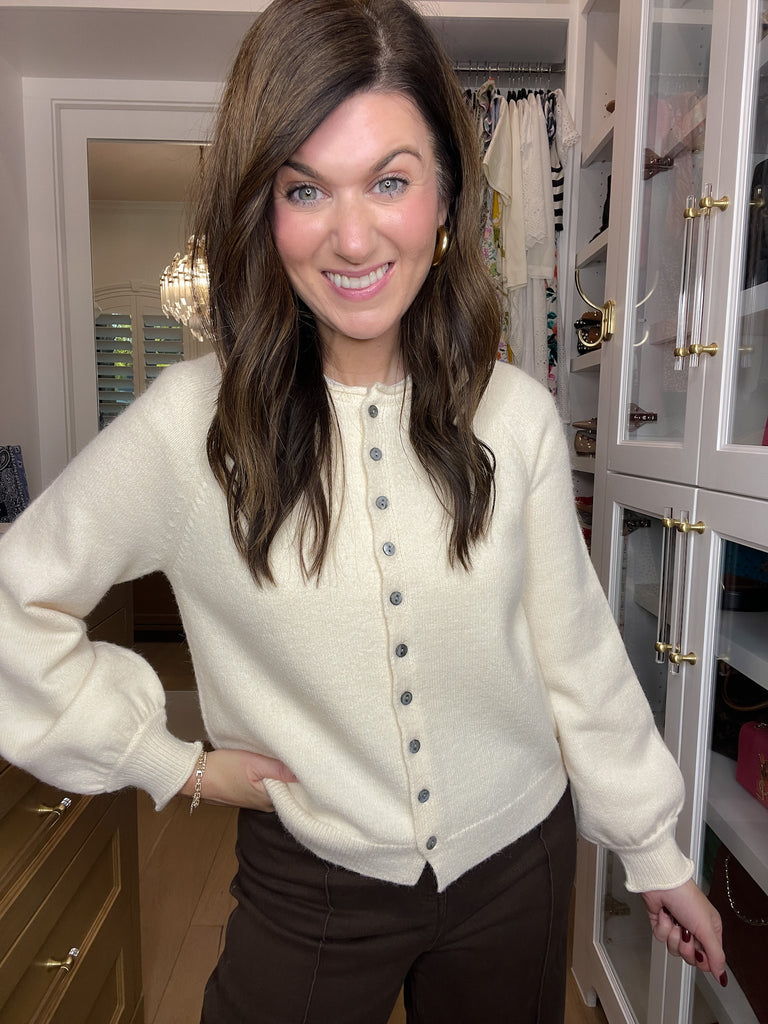 Simple Grace Cardigan in Cream