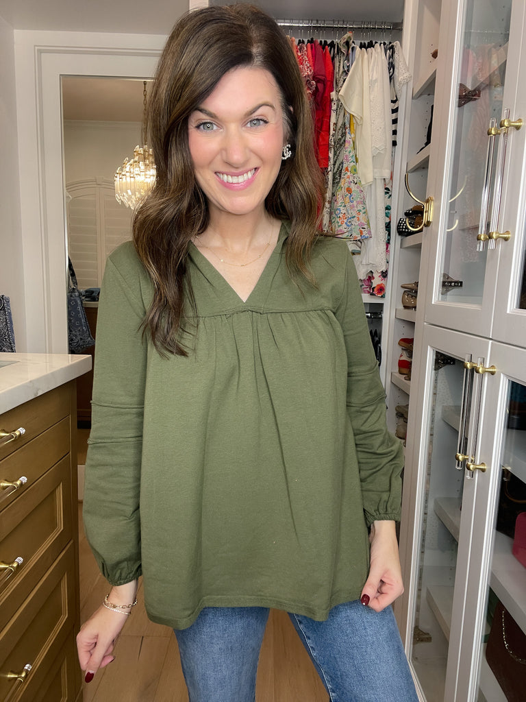 Everyday Ease Top in Olive