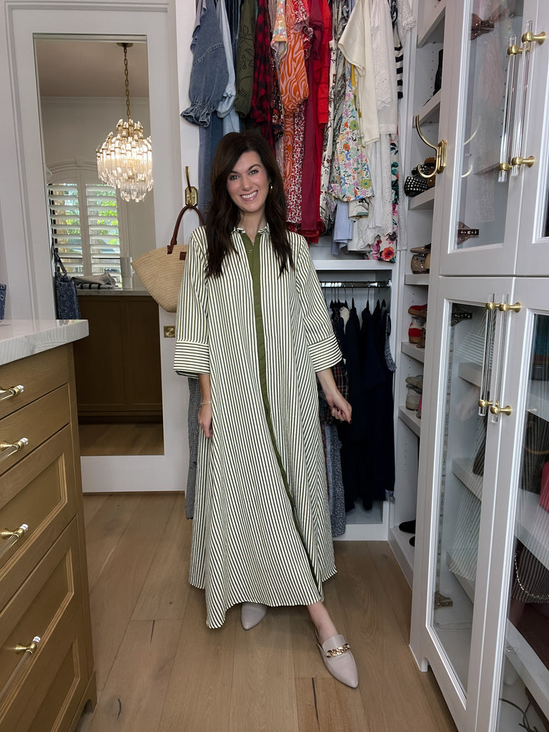 Saturday Market Striped Maxi Dress