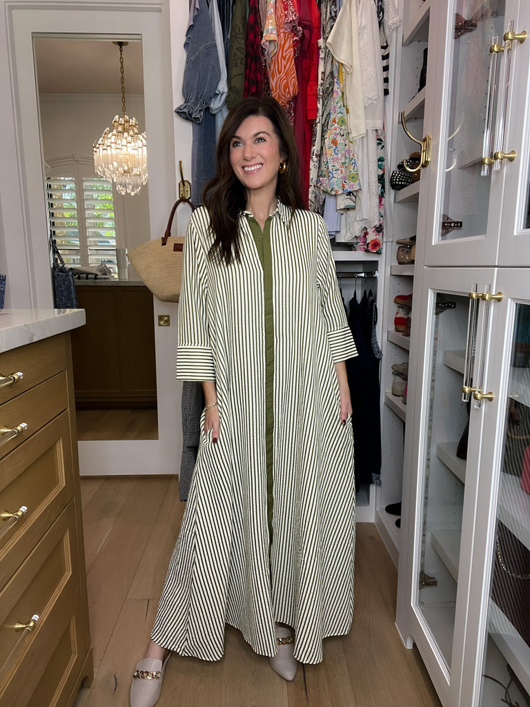 Saturday Market Striped Maxi Dress