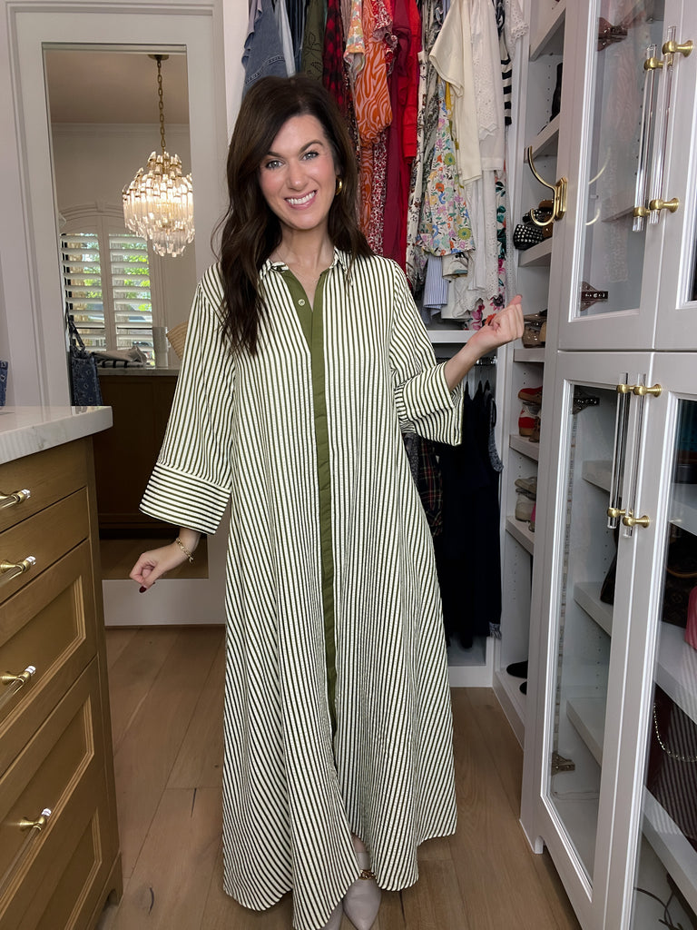 Saturday Market Striped Maxi Dress