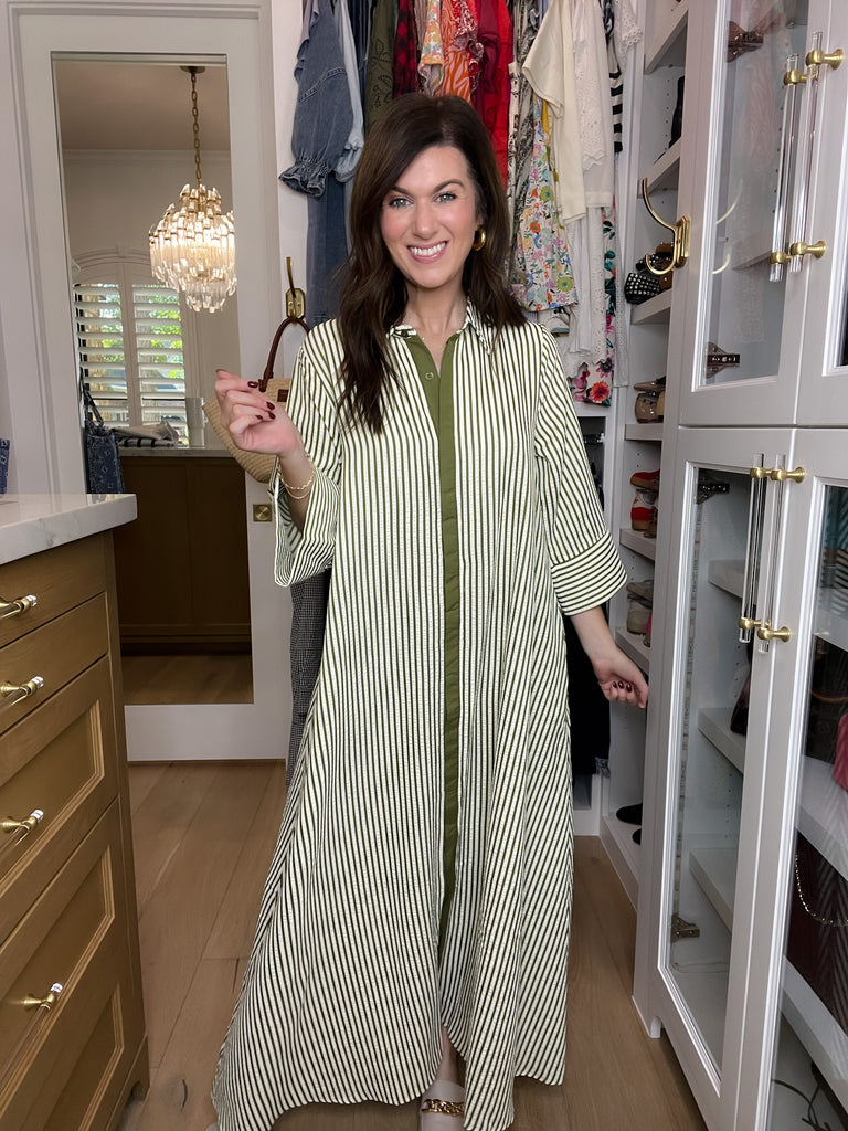 Saturday Market Striped Maxi Dress