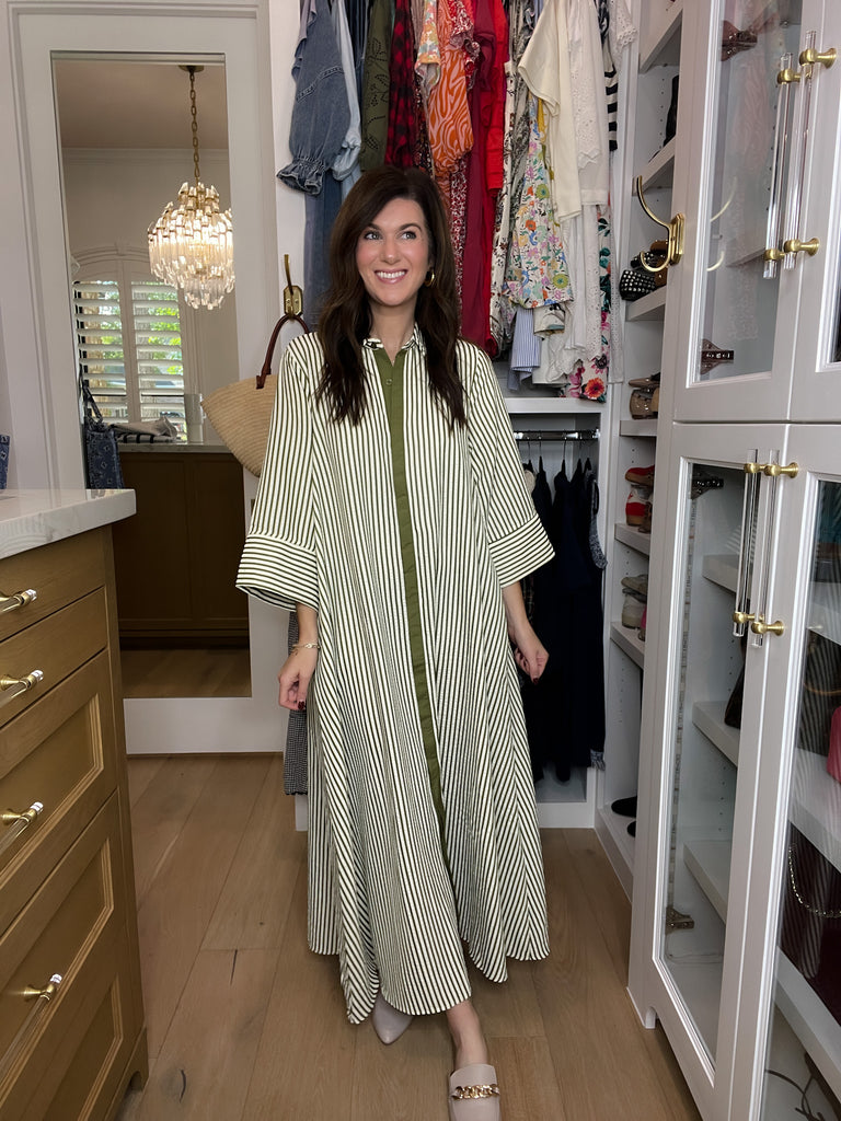 Saturday Market Striped Maxi Dress