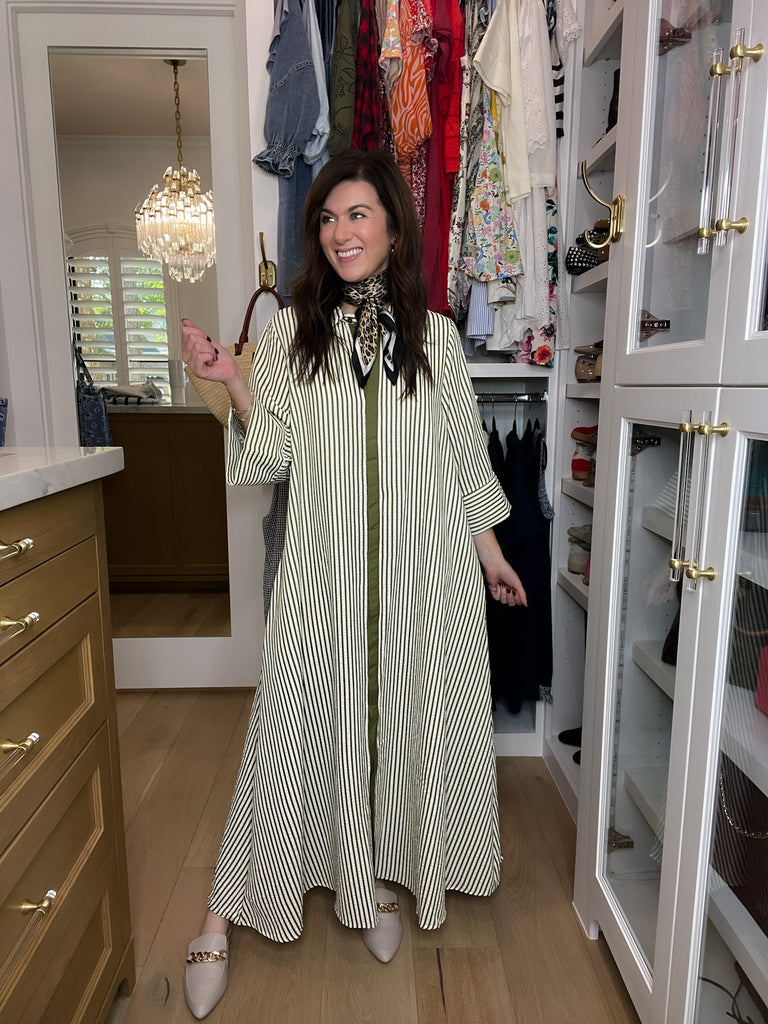 Saturday Market Striped Maxi Dress