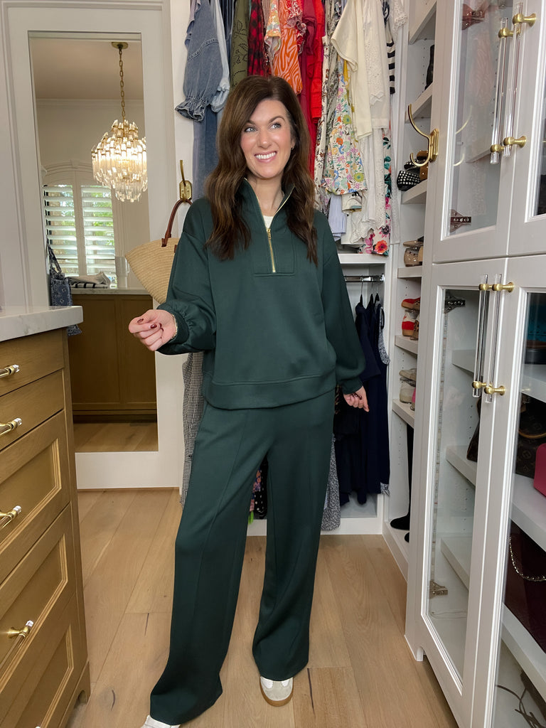 The Effortless Edit Set in Hunter Green