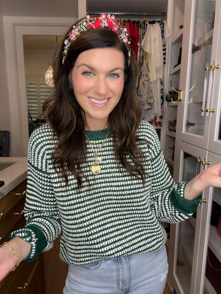 Holly Jolly Red and Black Plaid Headband *Final Sale*