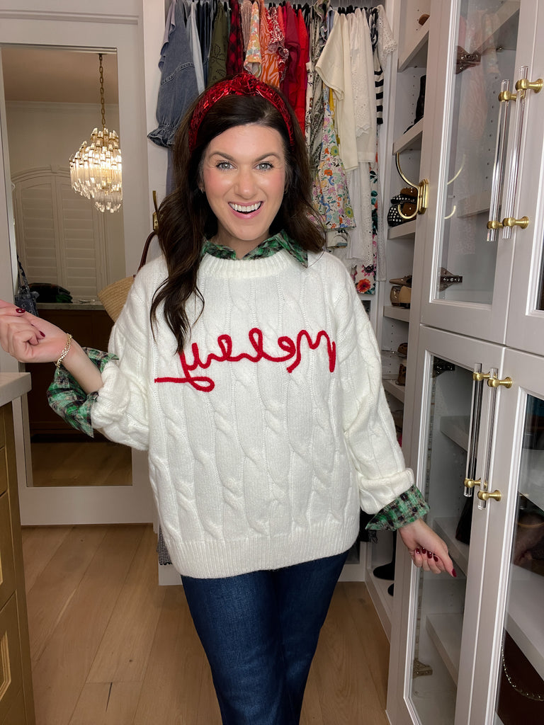 Merry Cable Knit Sweater