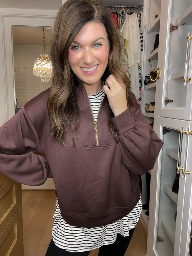 DOORBUSTER! Sure Thing Striped Tunics in Black or White *Final Sale*