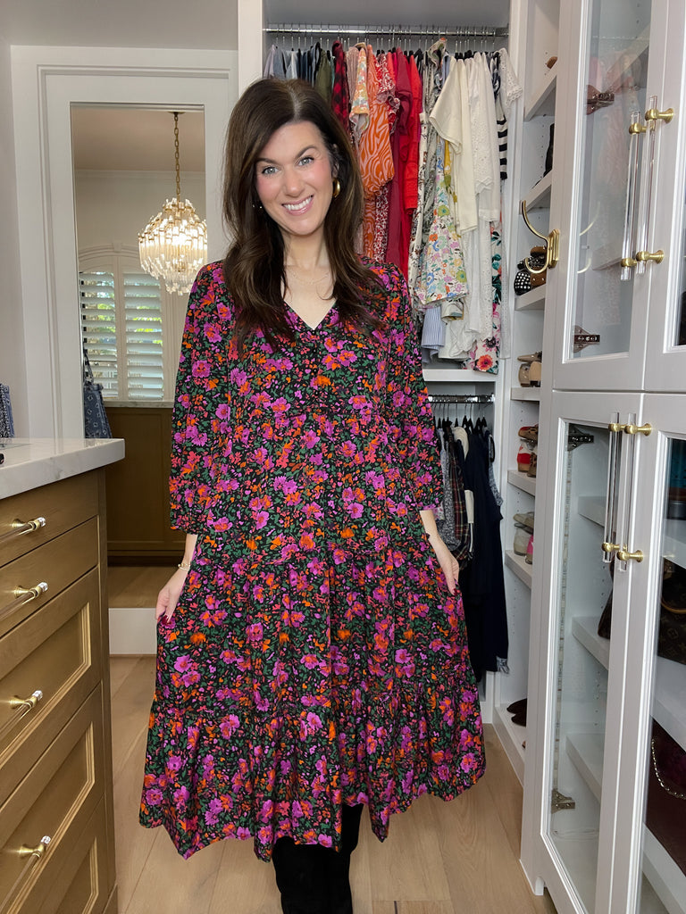 Flourish Floral Midi Dress