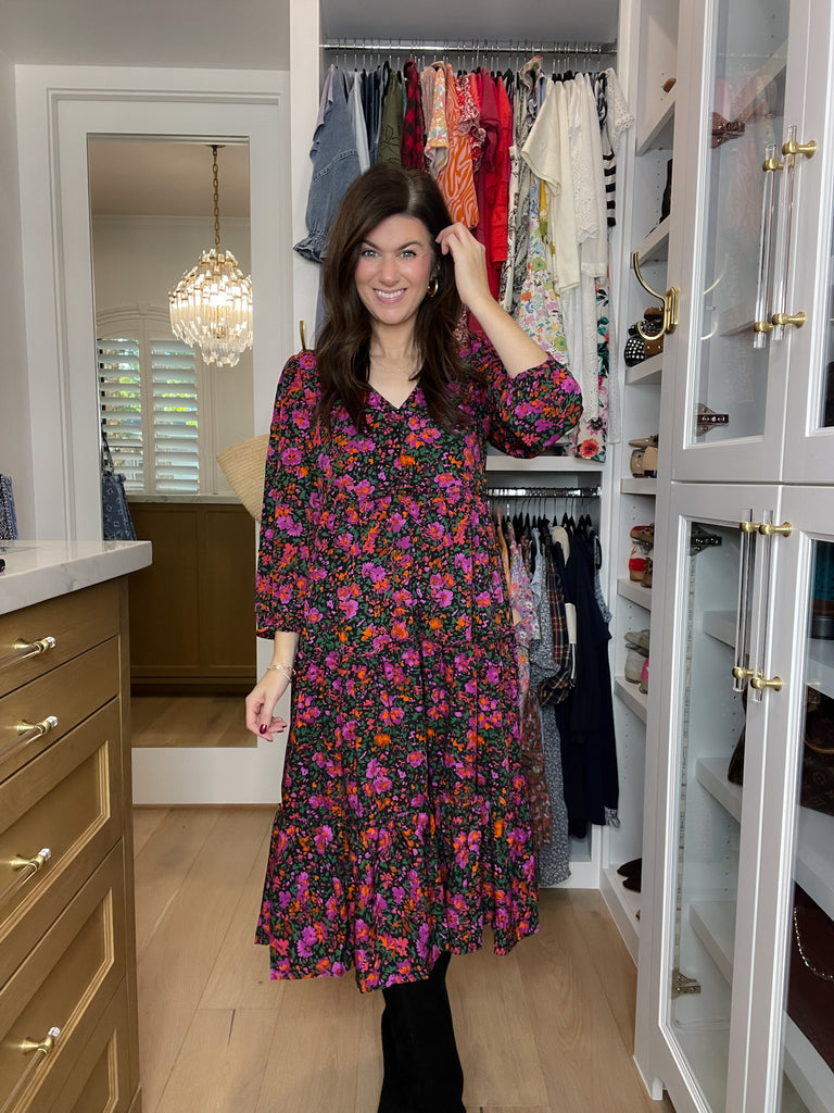 Flourish Floral Midi Dress