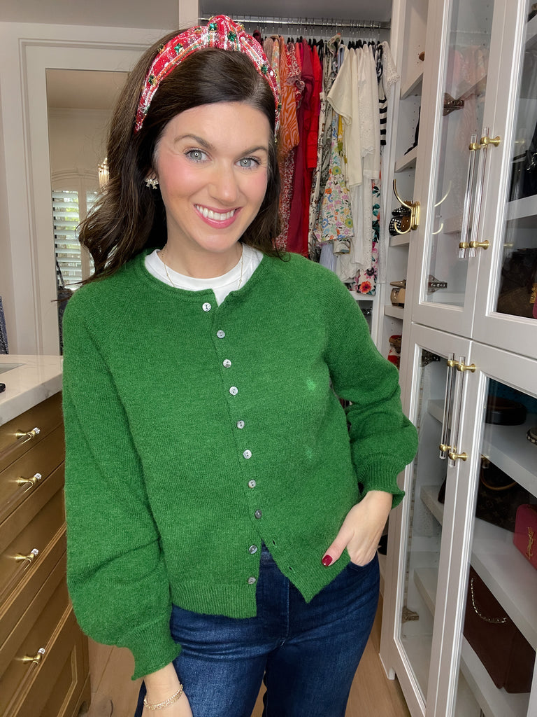 Holly Jolly Red and White Plaid Headband *Final Sale*